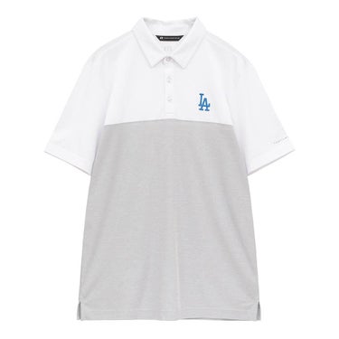 トラヴィスマシュー Travis Mathew　メンズ MLB ドジャース 半袖 ポロシャツ A42547J　2026年モデル ホワイト/グレー