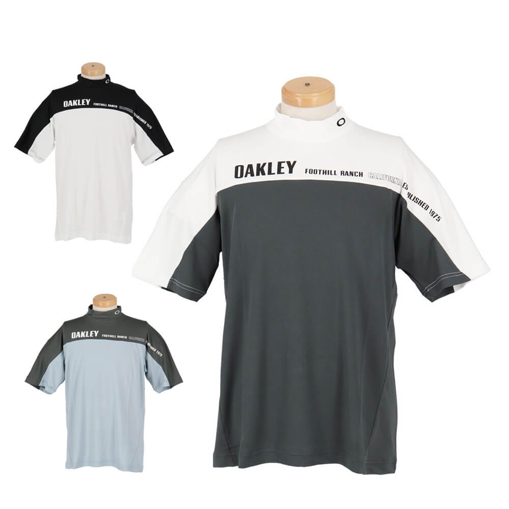 オークリー OAKLEY メンズ LASTING COOL BLOCK 半袖 モックネック