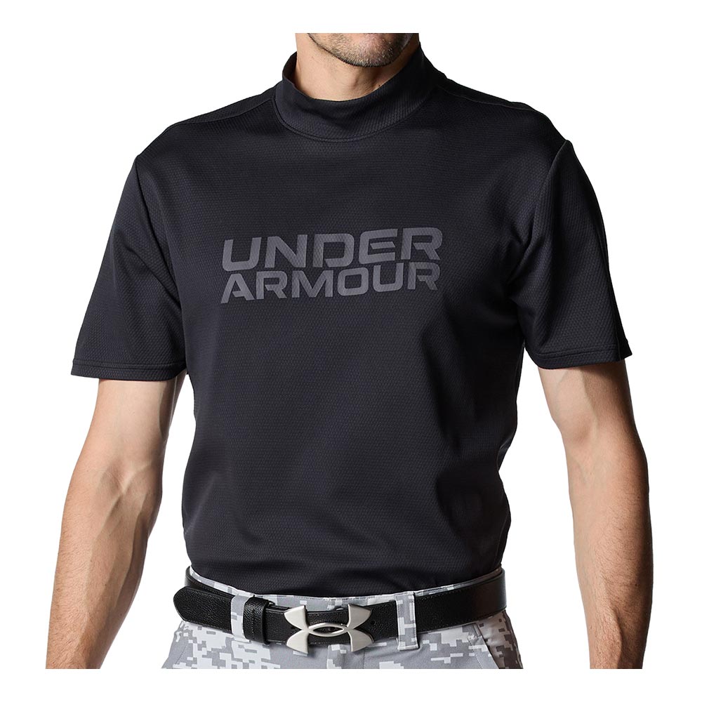 アンダーアーマー UNDER ARMOUR メンズ 半袖 モックネックシャツ 6012528 001 ブラック 2026年モデル