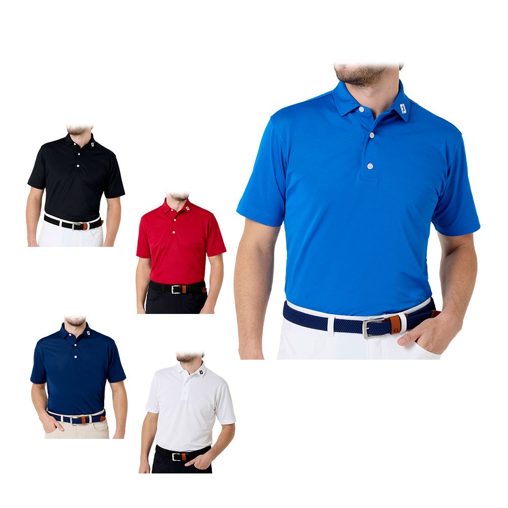 フットジョイ FootJoy　メンズ ストレッチ鹿の子 半袖 ポロシャツ FJ-S26-BES01　2026年モデル 詳細1
