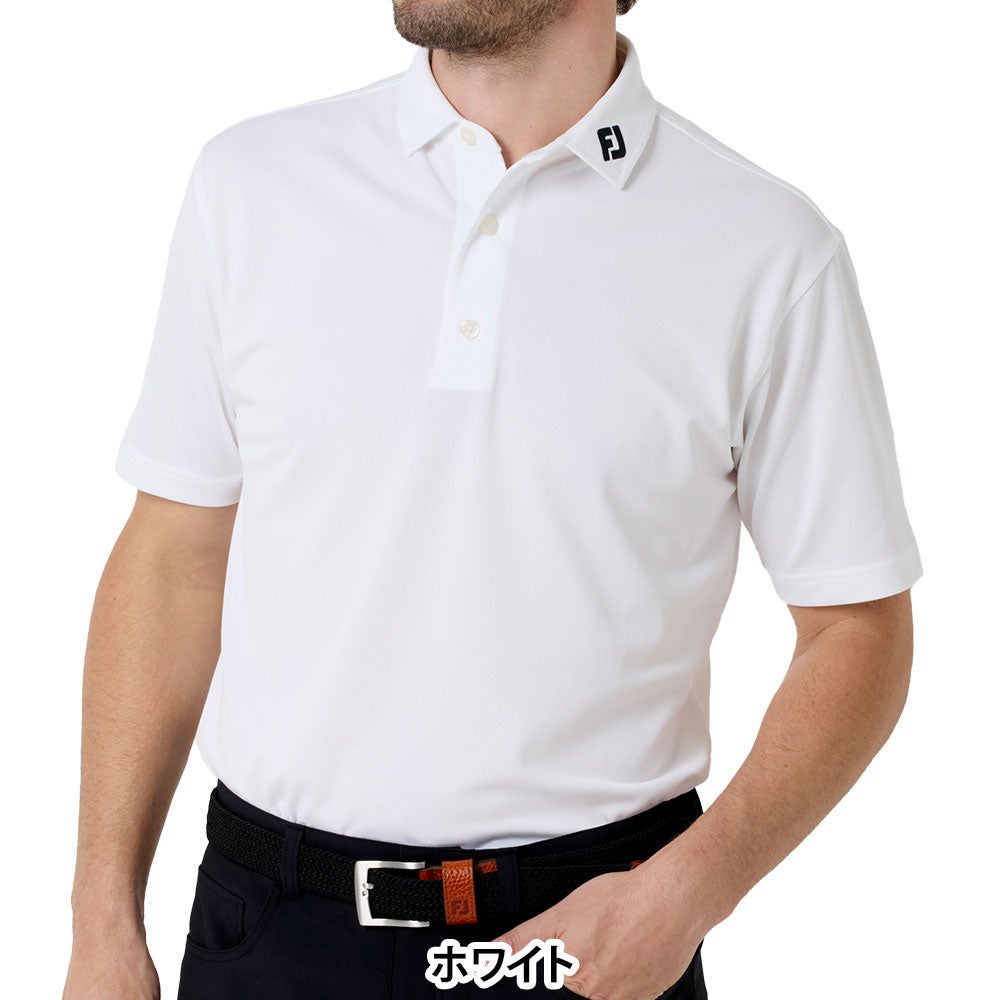フットジョイ FootJoy メンズ ストレッチ鹿の子 半袖 ポロシャツ FJ
