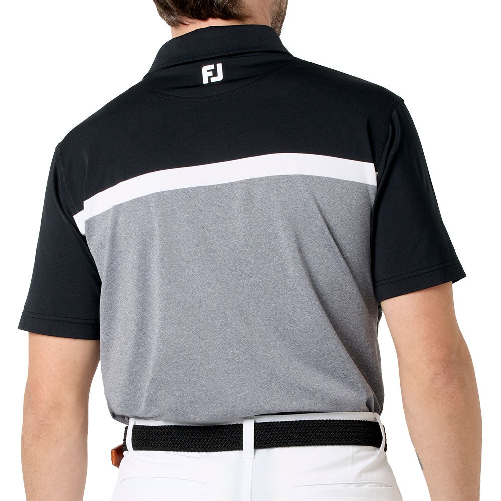 フットジョイ FootJoy メンズ カラーブロック ストレッチライル 半袖
