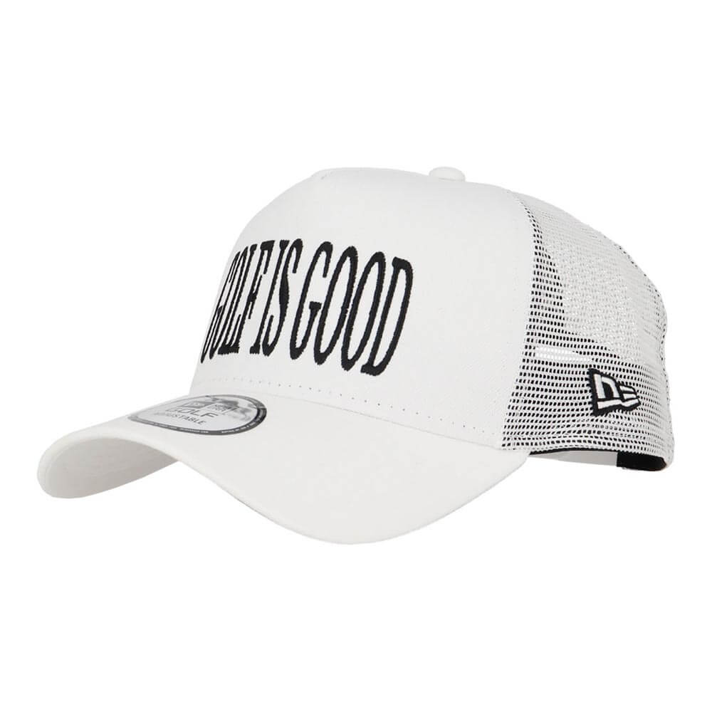 ニューエラ NEW ERA　9FORTY A-Frame トラッカー Golf is good キャップ 14747280 ホワイト　2026年モデル ホワイト