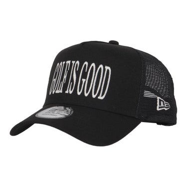 ニューエラ NEW ERA　9FORTY A-Frame トラッカー Golf is good キャップ 14747281 ブラック　2026年モデル ブラック