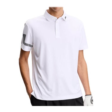 Jリンドバーグ J.LINDEBERG　メンズ ストレッチジャージ 半袖 ポロシャツ 071-25245 004 ホワイト　2026年モデル ホワイト