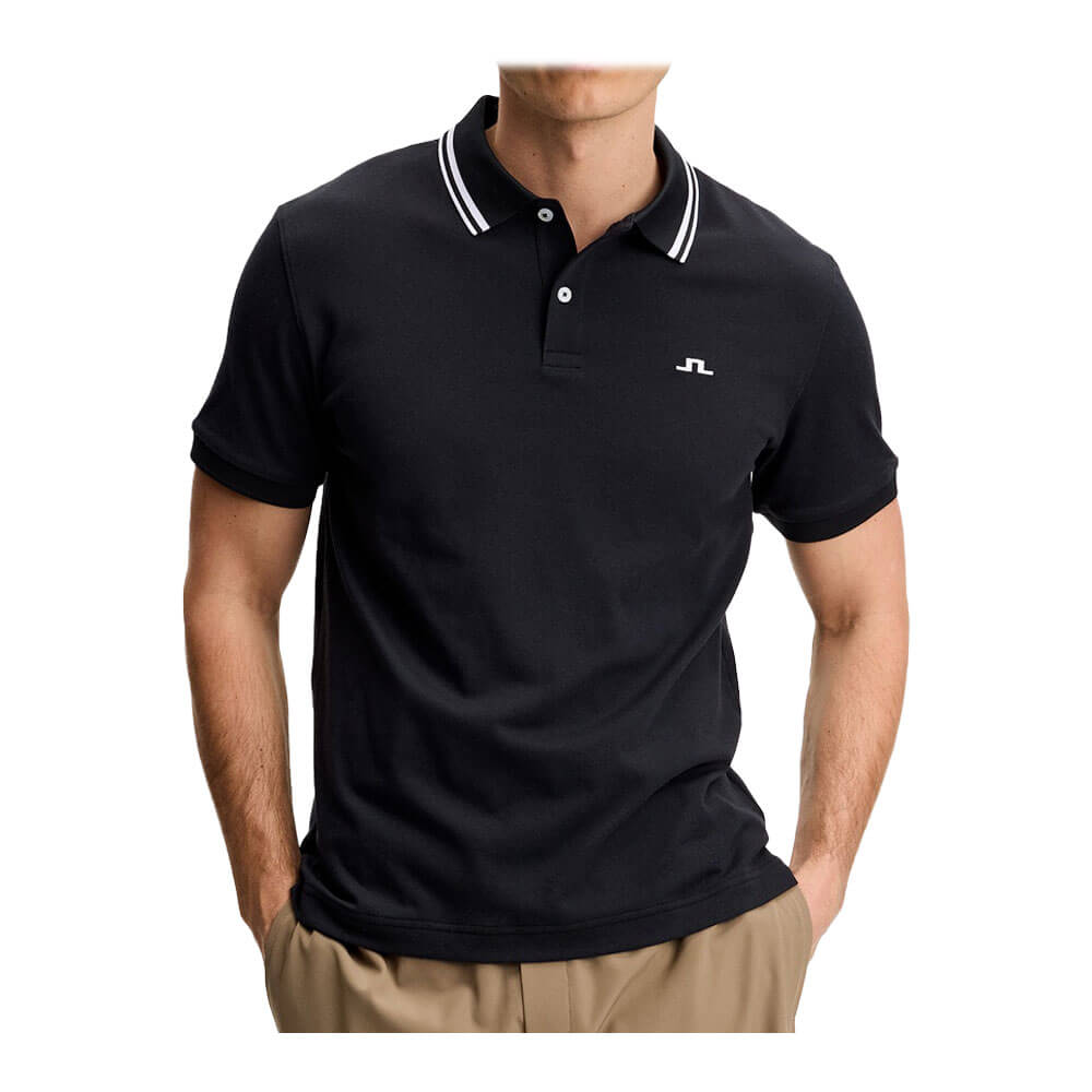 Jリンドバーグ J.LINDEBERG メンズ 半袖 ポロシャツ 071-25357 019 ブラック 2026年モデル