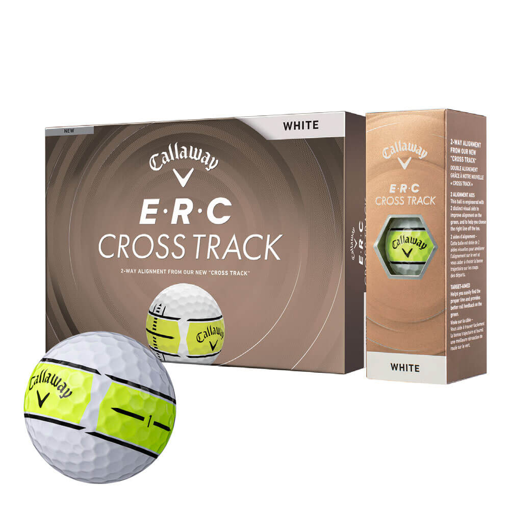 ＋1スリーブ増量 キャロウェイ E・R・C CROSS TRACK 2026年モデル ゴルフボール ホワイト 1ダース＋1スリーブ（計15球）