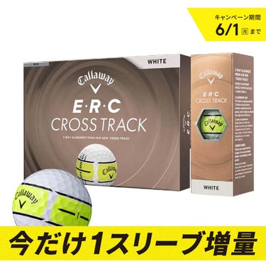 ＋1スリーブ増量　キャロウェイ　E・R・C CROSS TRACK 2026年モデル ゴルフボール ホワイト　1ダース＋1スリーブ（計15球） ホワイト（クロストラック） 詳細6