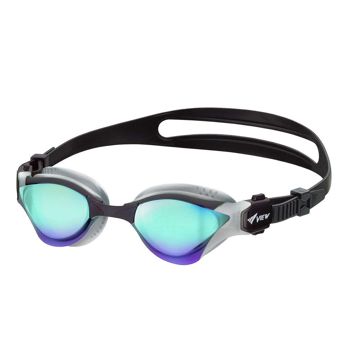 ビュー VIEW　スイミングゴーグル ミラータイプ DELFINA for TRIATHLON デルフィナ トライアスロン 競泳用 レーシング クッション付 V2000SAM 詳細9(ALT)