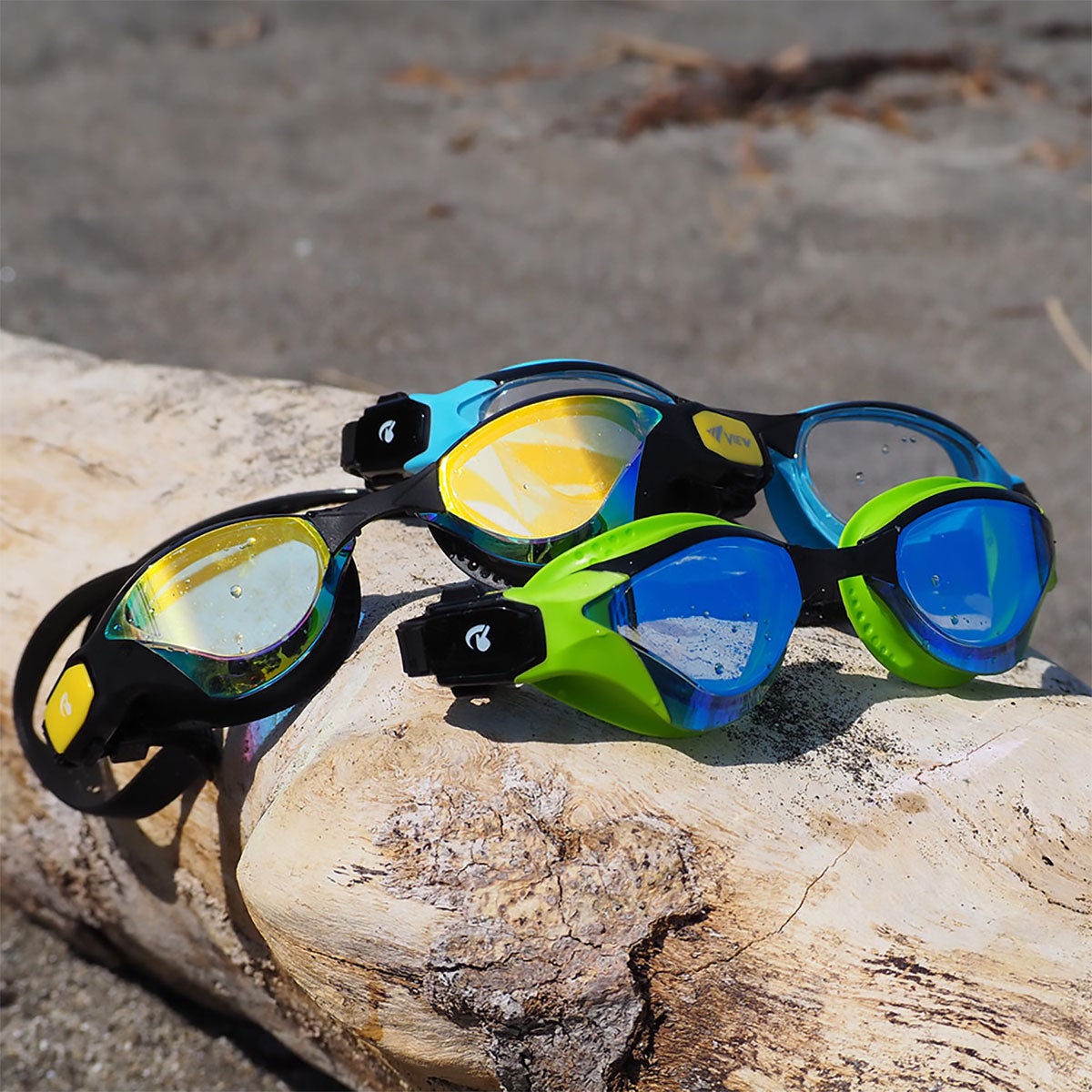 ビュー VIEW　スイミングゴーグル ミラータイプ DELFINA for TRIATHLON デルフィナ トライアスロン 競泳用 レーシング クッション付 V2000SAM 詳細13(ALT)