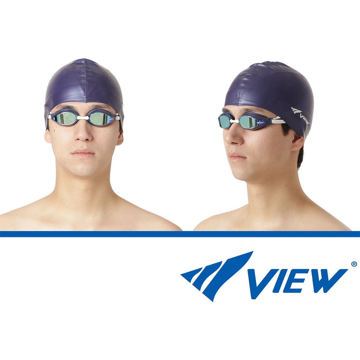 ビュー VIEW　スイミングゴーグル ミラータイプ AILE エイル クッション付き 競泳用 レーシング V240SAM 詳細5(ALT)