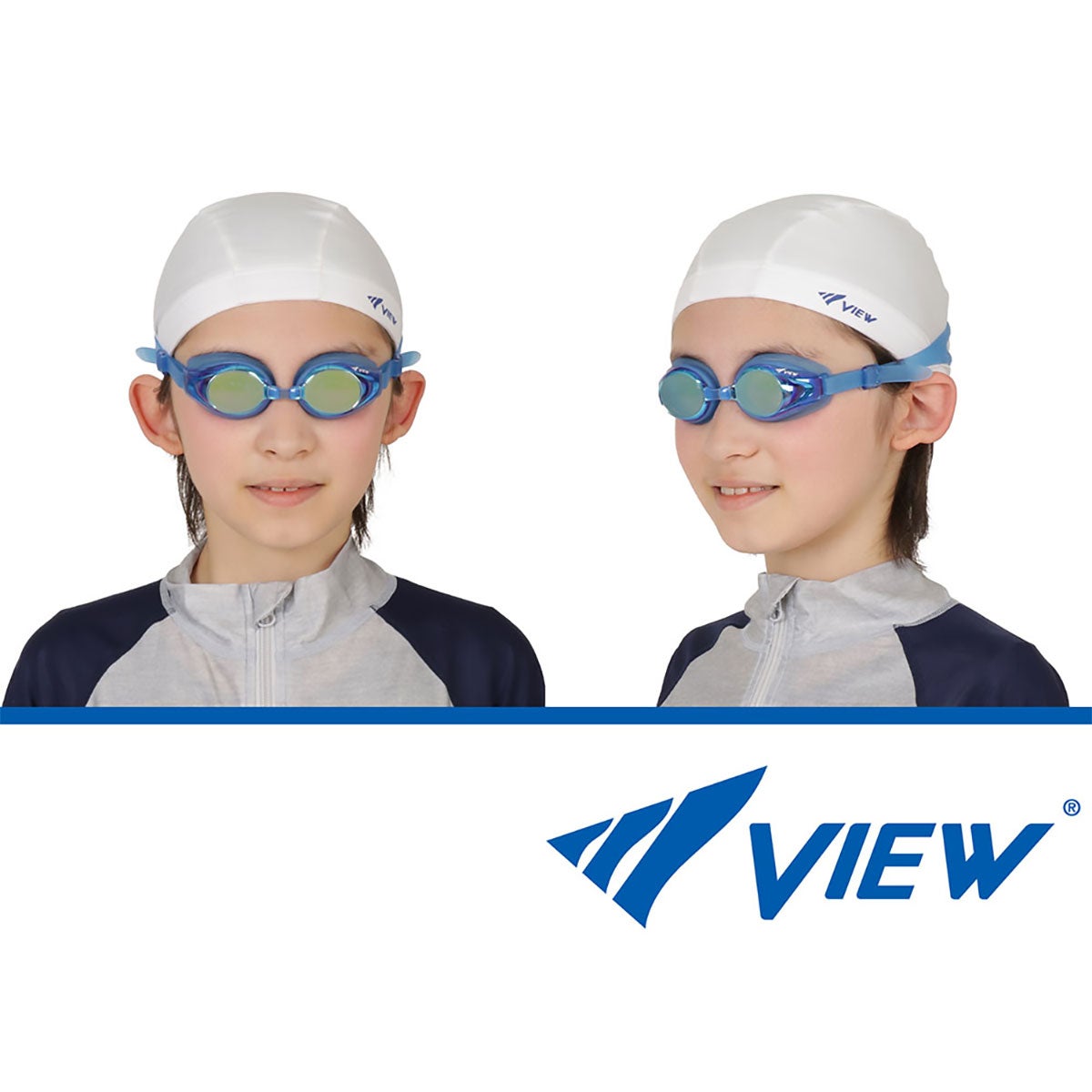 ビュー VIEW　キッズ スイミングゴーグル ミラータイプ (4～9歳) V710JMR 詳細5(ALT)