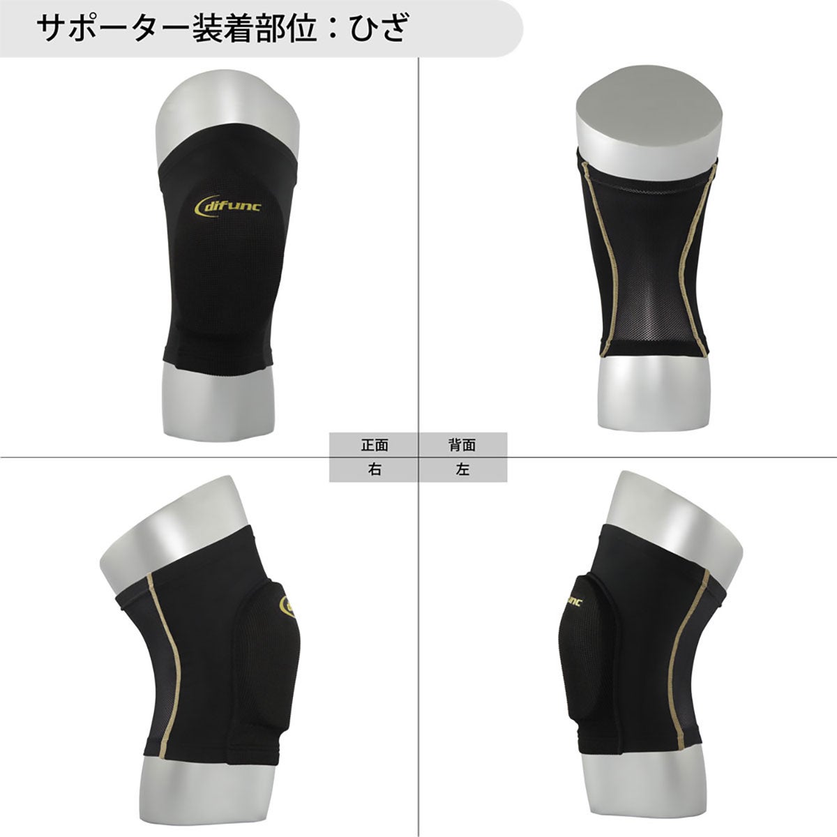 ディーアンドエム D＆M　difunc ディファンク トリコットニーパッド 10mm厚1個入り D-810 詳細5(ALT)