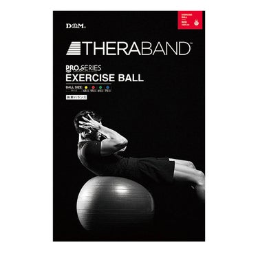 ディーアンドエム D＆M　セラバンド THERBAND エクササイズボール 直径55cm SDS-55 レッド 詳細9(ALT)