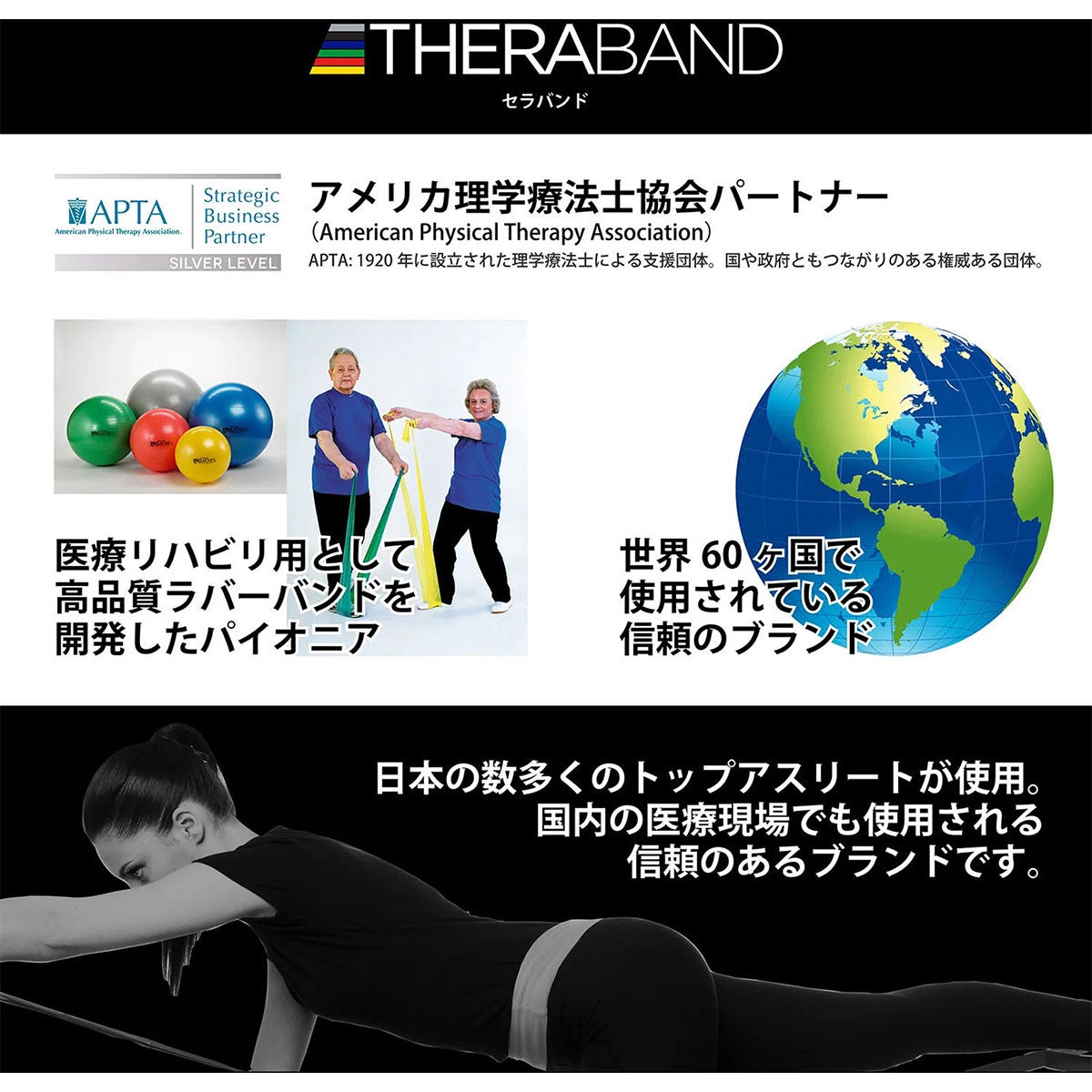 ディーアンドエム D＆M　セラバンド THERBAND エクササイズボール 直径75cm SDS-75 ブルー 詳細6(ALT)