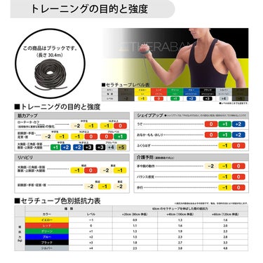 ディーアンドエム D＆M　セラバンド THERBAND セラチューブ 30.4m 強度レベル+3 TT-15 ブラック 詳細2(ALT)