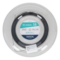 ゴーセン GOSEN　RYZONIC58 ライゾニック58 ロール ブラック　バドミントンガット BSRY582BK