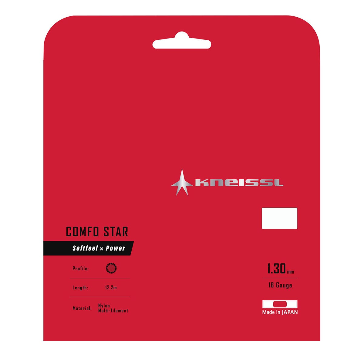 クナイスル KNEISSL　COMFO STAR 130 ホワイト テニスガット KTS02