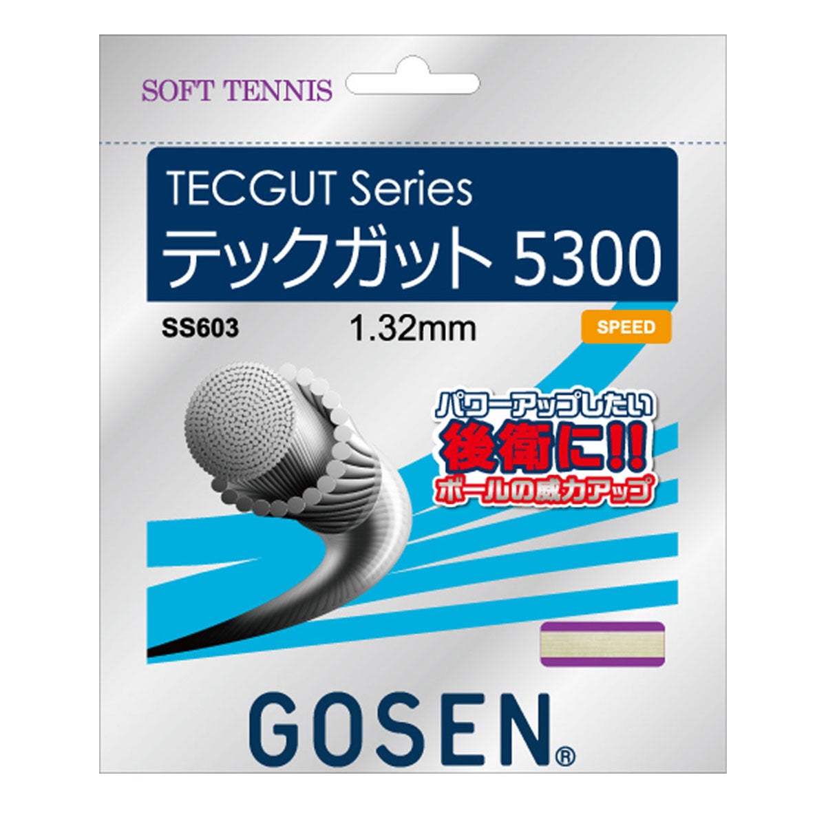 ゴーセン GOSEN　TECGUT 5300 ナチュラル　ソフトテニスガット SS603NA ナチュラル