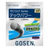 ゴーセン GOSEN　TECGUT テックガット テックパワー クリアブラック　ソフトテニスガット SS605CB クリアブラック