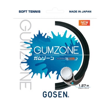 ゴーセン GOSEN　GUMZONE ガムゾーン グラビティブラック　ソフトテニスガット SSGZ11GB グラビティブラック
