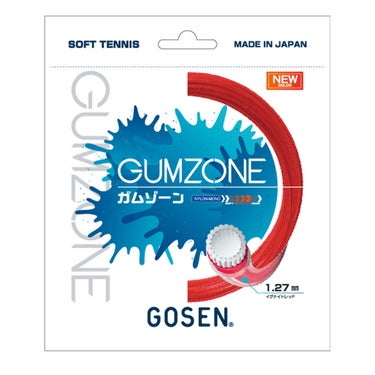 ゴーセン GOSEN　GUMZONE ガムゾーン ソフトテニスガット SSGZ11IR　2021年モデル イグナイトレッド