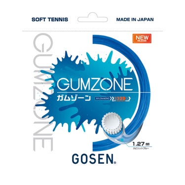 ゴーセン GOSEN　GUMZONE ガムゾーン スピリットブルー　ソフトテニスガット SSGZ11SB　 スピリットブルー
