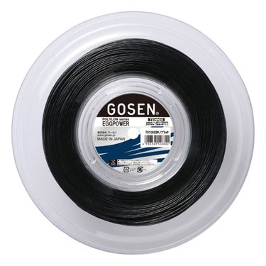 ゴーセン GOSEN　EGGPOWER エッグパワー 16 ロール ブラック テニスガット　TS1002BK ブラック