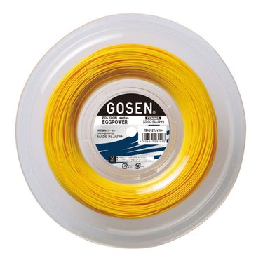 ゴーセン GOSEN　EGGPOWER 17 エッグパワー 17 ロール イエロー　テニスガット TS1012Y イエロー