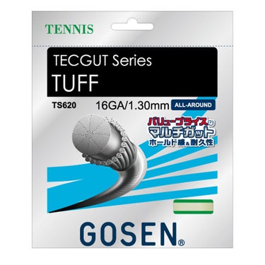ゴーセン GOSEN　TUFF 16 ホワイト　テニスガット TS620W ホワイト