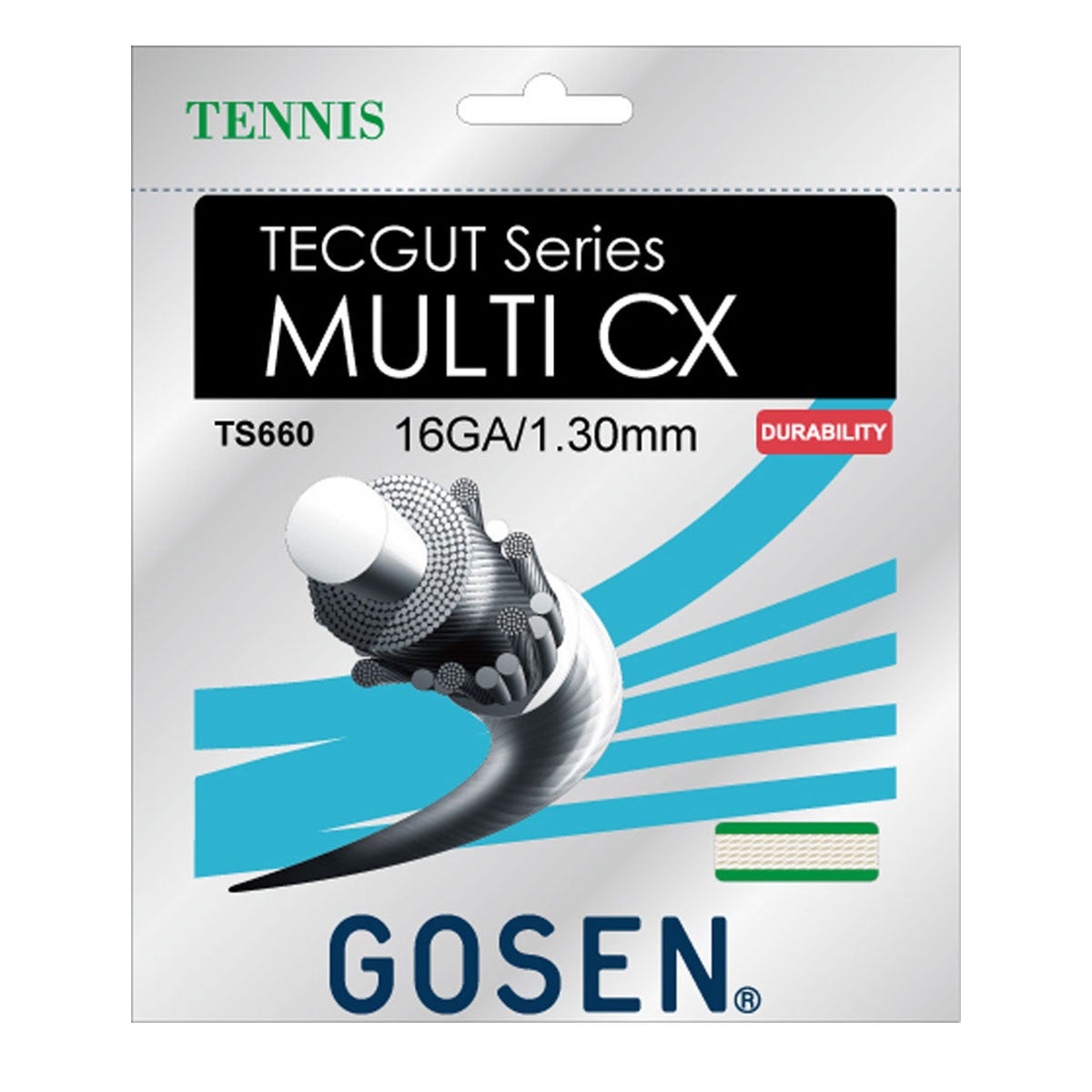ゴーセン GOSEN　MULTI CX 16 ナチュラル　テニスガット TS660NA ナチュラル