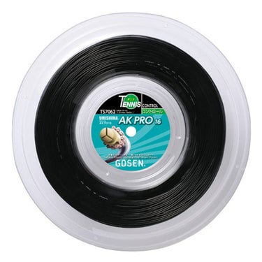 ゴーセン GOSEN　AK PRO 16 ロール ブラック　テニスガット TS7062BK　2021年モデル ブラック