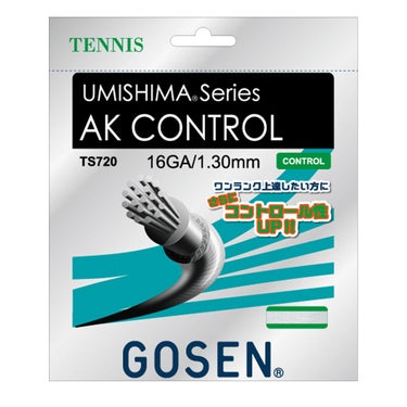 ゴーセン GOSEN　AK CONTROL 16 ホワイト　テニスガット TS720W ホワイト