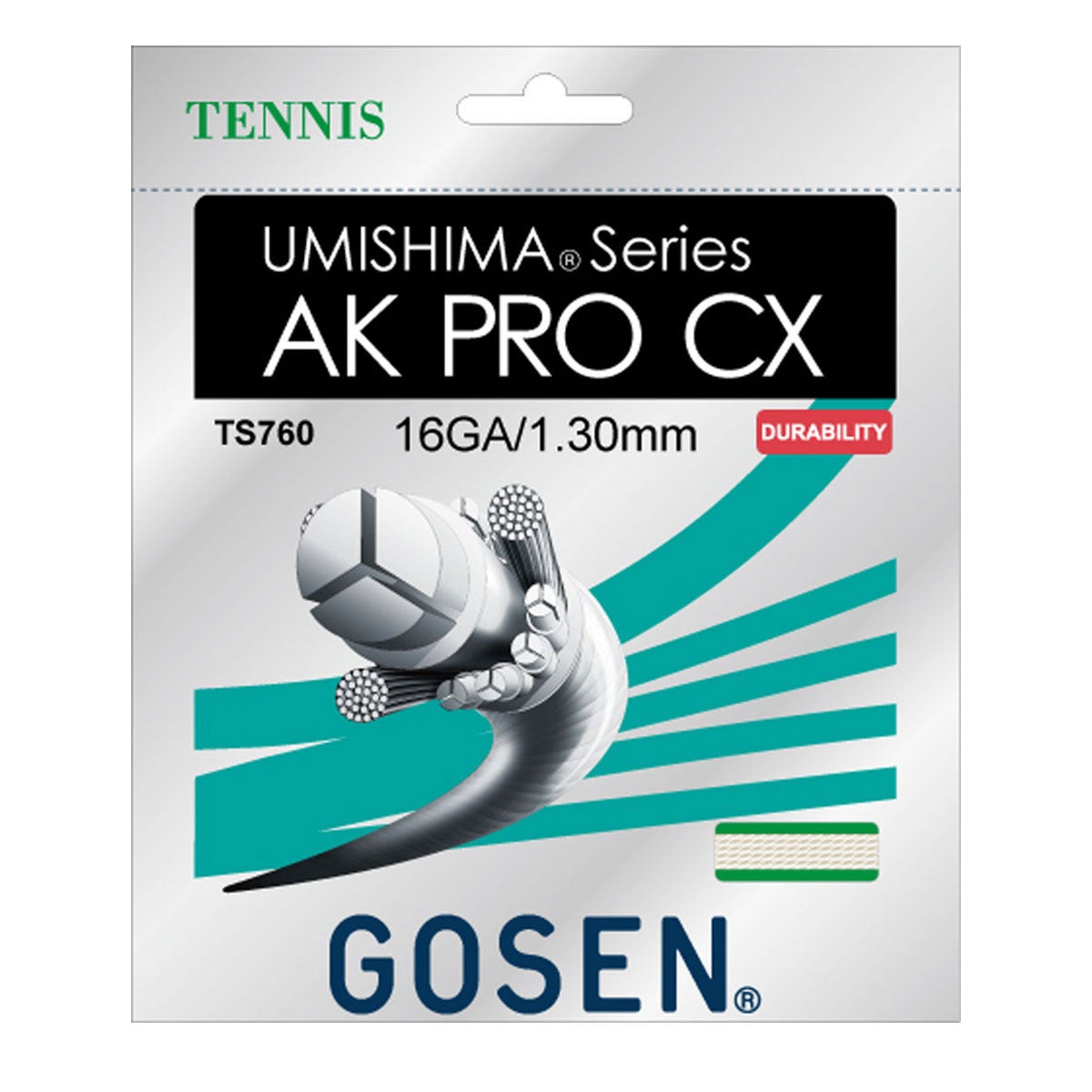 ゴーセン GOSEN　AK PRO CX 16 ナチュラル　テニスガット TS760NA ナチュラル
