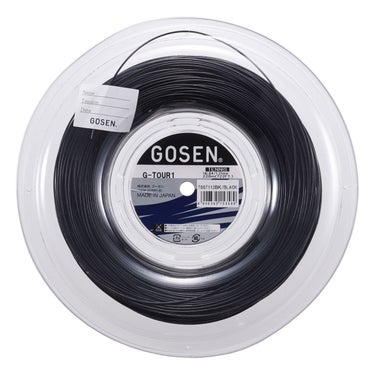 ゴーセン GOSEN　G-TOUR 1 16L ロール ブラック　テニスガット TSGT112BK ブラック