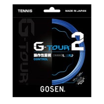 ゴーセン GOSEN　G-TOUR 2 17GA メタリックブルー　テニスガット TSGT22 ブルー