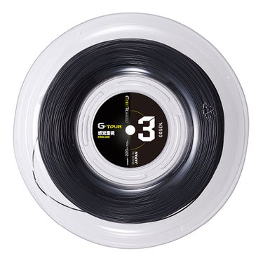 ゴーセン GOSEN　G-TOUR 3 16L ロール ブラック　テニスガット TSGT302BK ブラック
