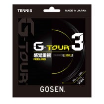 ゴーセン GOSEN　G-TOUR 3 16L ブラック　テニスガット TSGT30BK