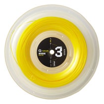 ゴーセン GOSEN　G-TOUR 3 17 ロール ソリッドイエロー　テニスガット TSGT312SY