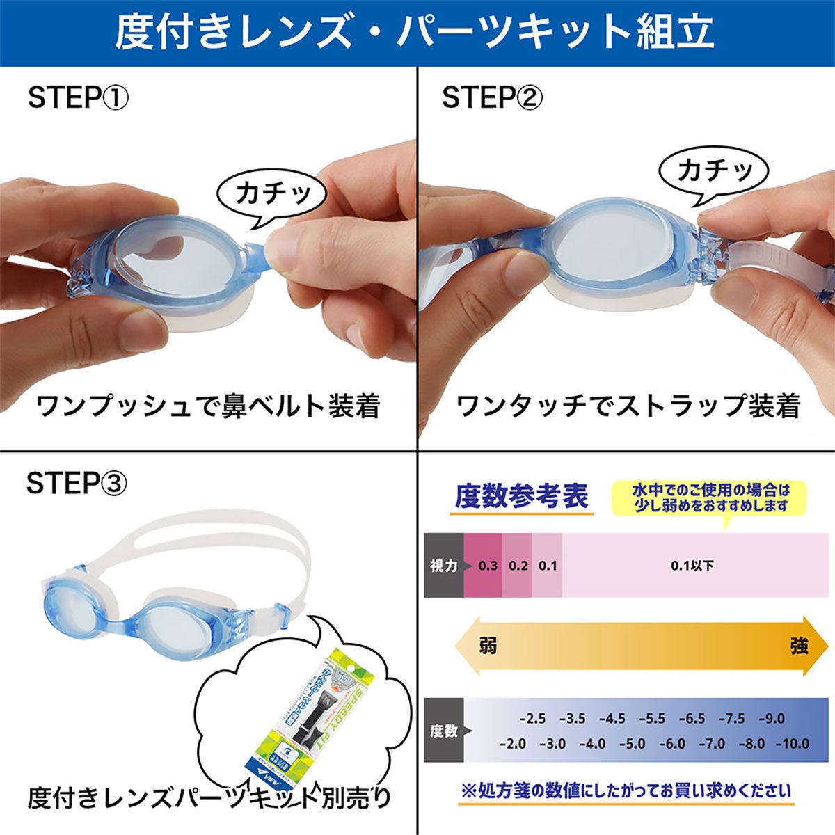 ビュー VIEW　SWIPE フィットネス VPS570専用度付きレンズ VC580SA スモーク 詳細6(ALT)