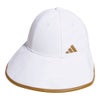 アディダス adidas　レディース ワイドブリム キャップ DH093 KD8867 ホワイト　2026年モデル ホワイト