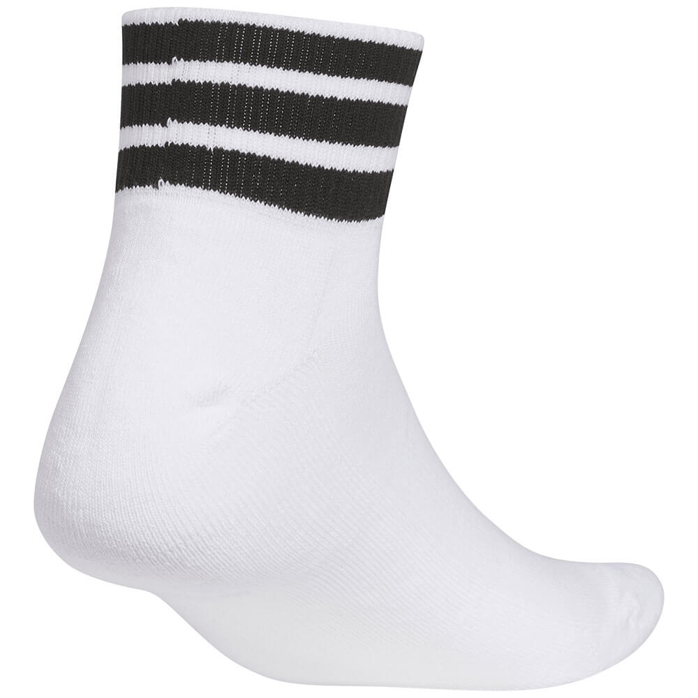 アディダス adidas　レディース スリーストライプス アンクル ソックス TA742 KF0468 ホワイト/ブラック　2026年モデル 詳細2(ALT)