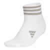 アディダス adidas　レディース アンクル丈 スリーストライプス ソックス MGR64 JM0224 ホワイト/パテベージュ　2025年モデル ホワイト/パテベージュ