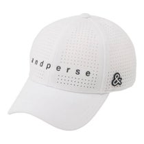 アンパスィ and per se　メッシュ キャップ AUF8415 10 ホワイト　2026年モデル