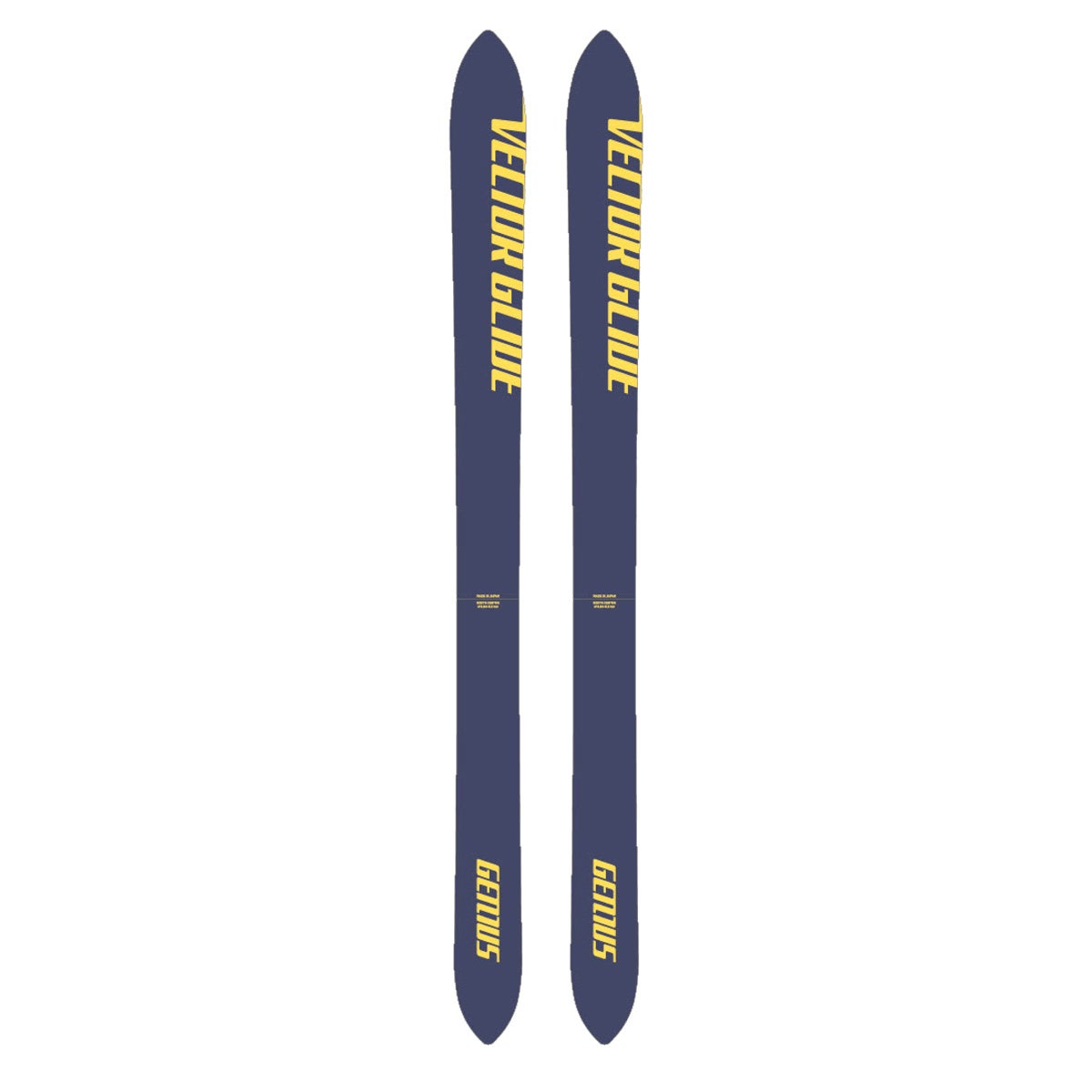 ヴェクター グライド Vector glide　GENIUS NARROW ジーニアス ナロー NAVY/YELLOW　スキー板 単品 2026-2027 詳細1