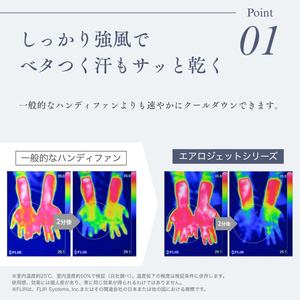 ドクターエア DOCTORAIR　エアロジェット STYLE　ハンディファン GFA-03 詳細9(ALT)
