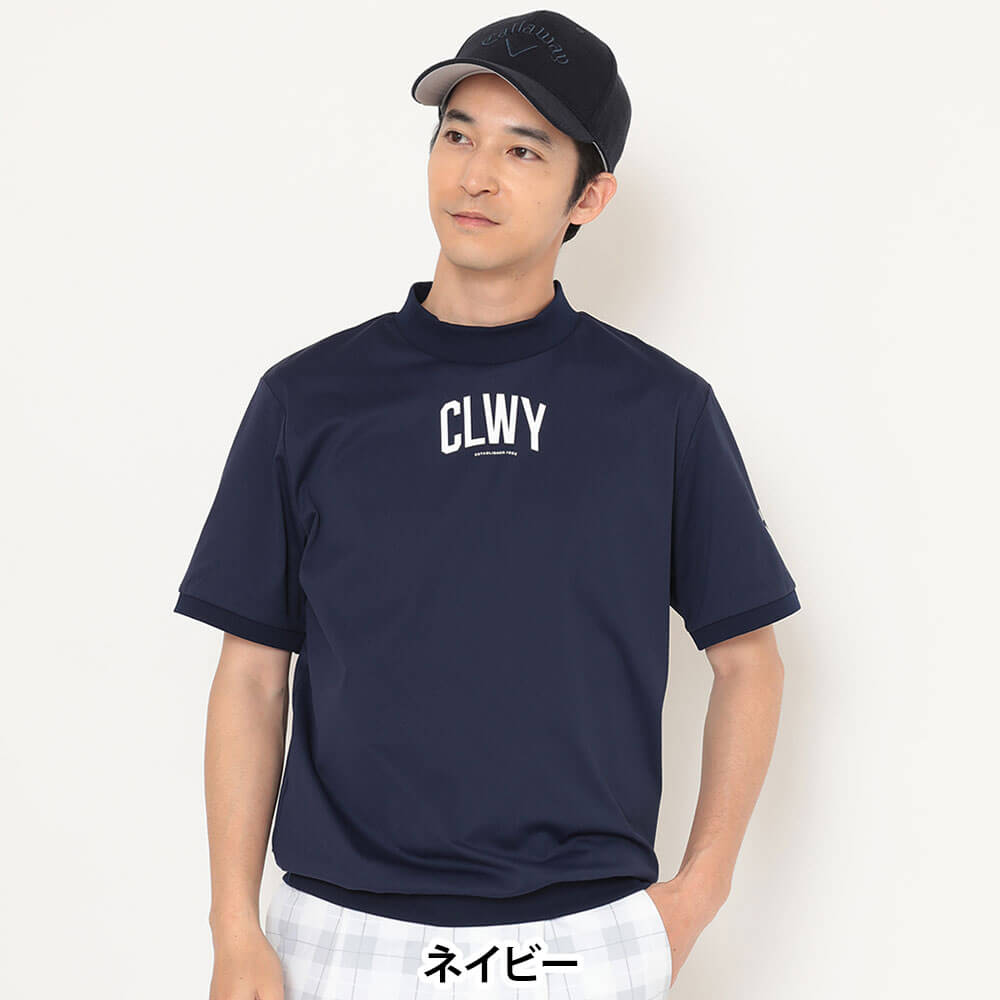 キャロウェイ Callaway　メンズ スムース 半袖 モックネック シャツ C25234107　2025年モデル 詳細5(ALT)