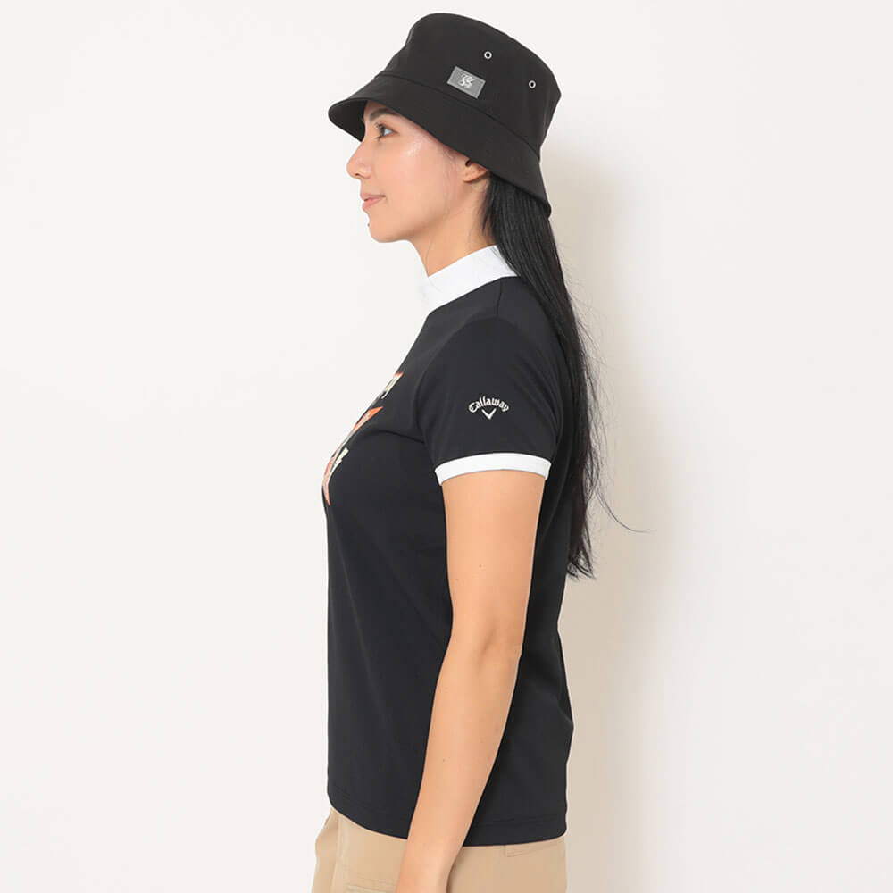 キャロウェイ Callaway　レディース オニカノコ 半袖 モックネック シャツ C25234203　2025年モデル 詳細4(ALT)