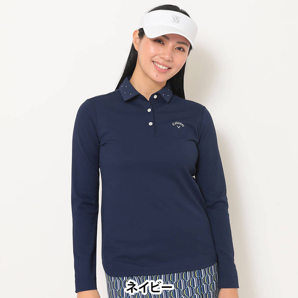 キャロウェイ Callaway　レディース オニカノコ 長袖 ポロシャツ C25233200　2025年モデル 詳細7(ALT)