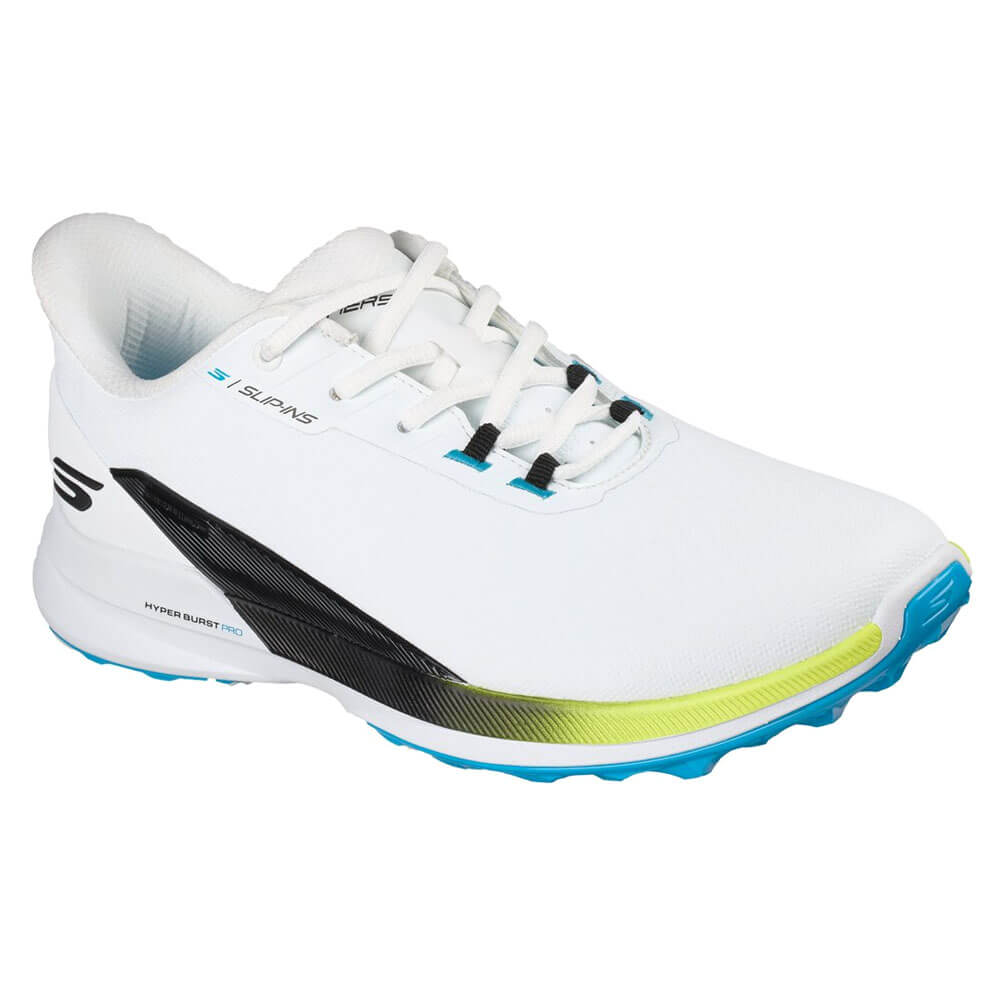 スケッチャーズ SKECHERS　スリップインズ ウォータープルーフ ピュア SI　メンズ スパイクレス ゴルフシューズ 214147 ホワイト/ブラック/マルチ　2026年モデル 詳細3(ALT)